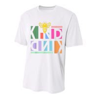 Be Kind Be A Kind Human Performance Sprint T-Shirt