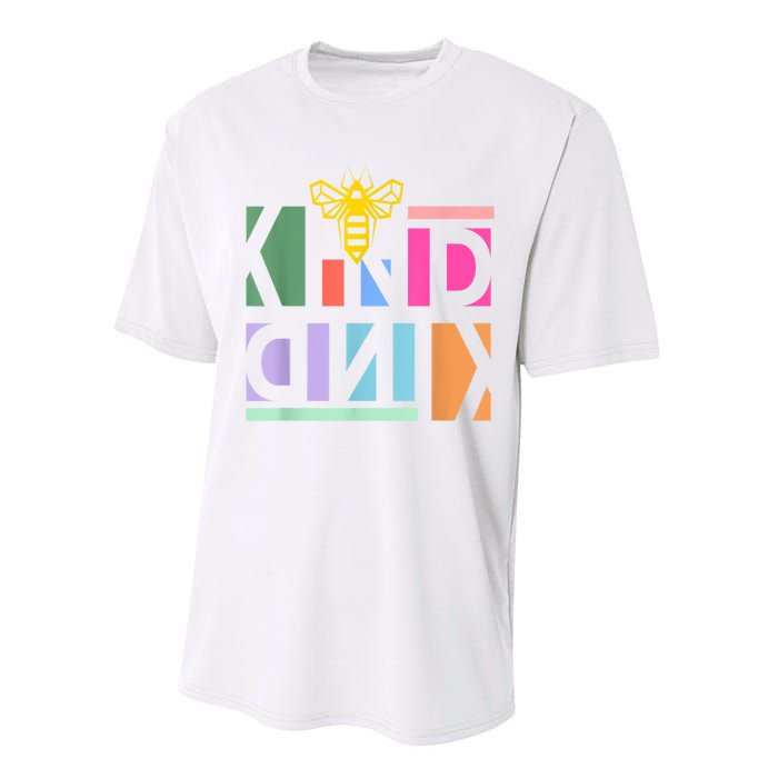 Be Kind Be A Kind Human Performance Sprint T-Shirt