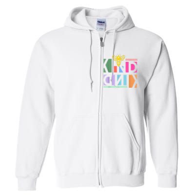 Be Kind Be A Kind Human Full Zip Hoodie