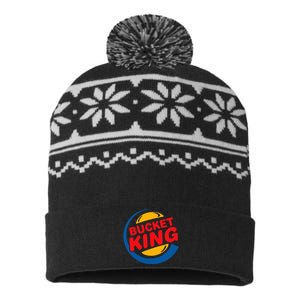 Bucket King Basketball Player Hoops Culture Funny USA-Made Snowflake Beanie