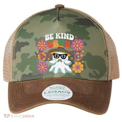 Be Kind Bruh Groovy Ghoul Unity Day Orange Women Halloween Legacy Tie Dye Trucker Hat