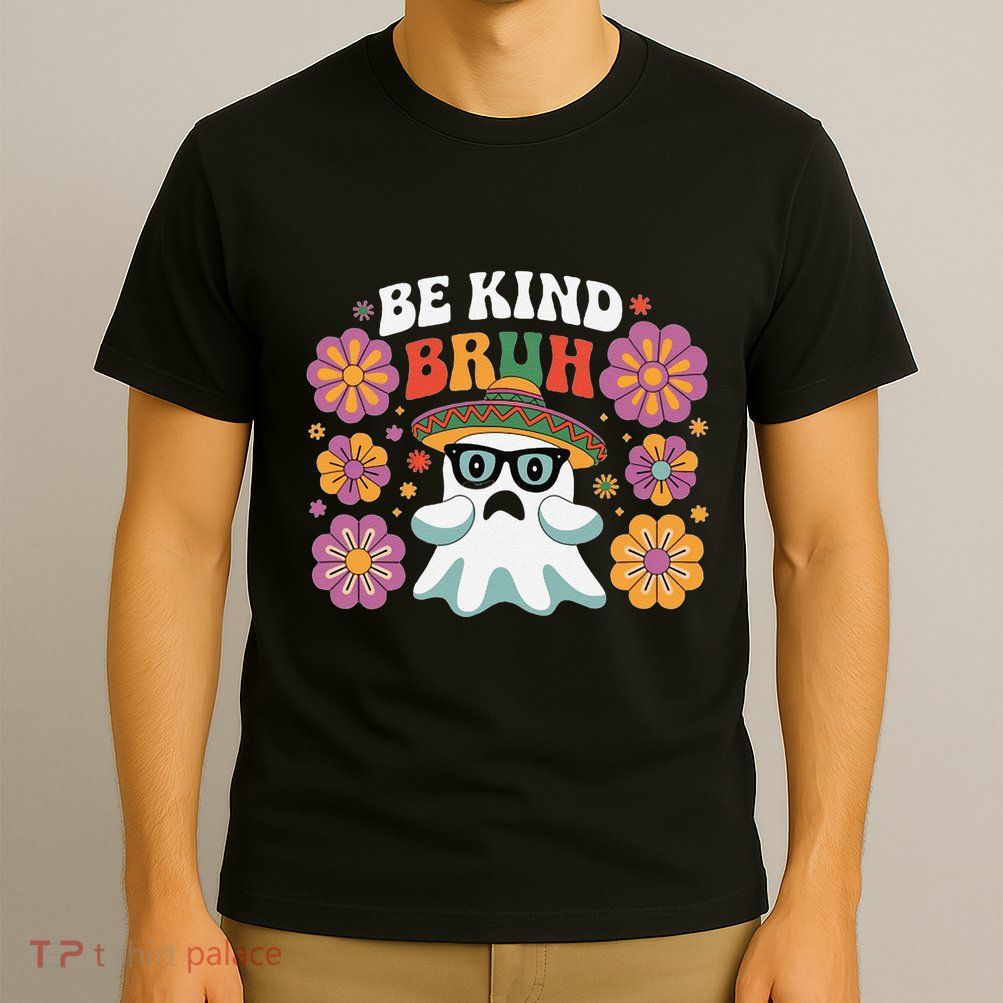 Be Kind Bruh Groovy Ghoul Unity Day Orange Women Halloween T-Shirt