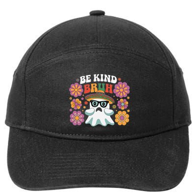 Be Kind Bruh Groovy Ghoul Unity Day Orange Women Halloween 7-Panel Snapback Hat
