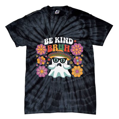 Be Kind Bruh Groovy Ghoul Unity Day Orange Women Halloween Tie-Dye T-Shirt