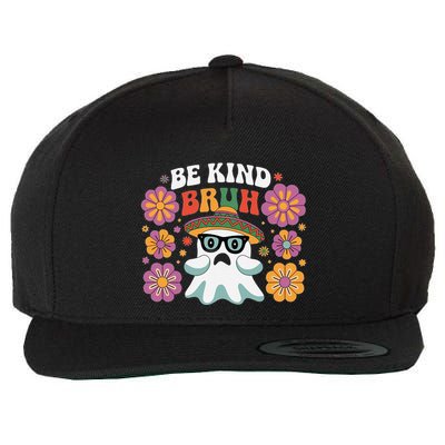 Be Kind Bruh Groovy Ghoul Unity Day Orange Women Halloween Wool Snapback Cap
