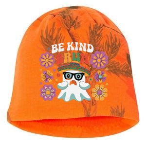 Be Kind Bruh Groovy Ghoul Unity Day Orange Women Halloween Kati - Camo Knit Beanie