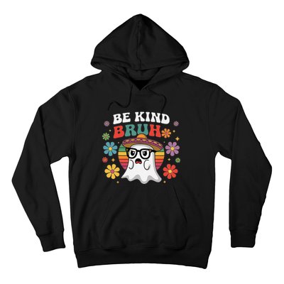 Be Kind Bruh Groovy Ghoul Unity Day Orange Women Halloween Hoodie