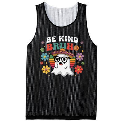 Be Kind Bruh Groovy Ghoul Unity Day Orange Women Halloween Mesh Reversible Basketball Jersey Tank