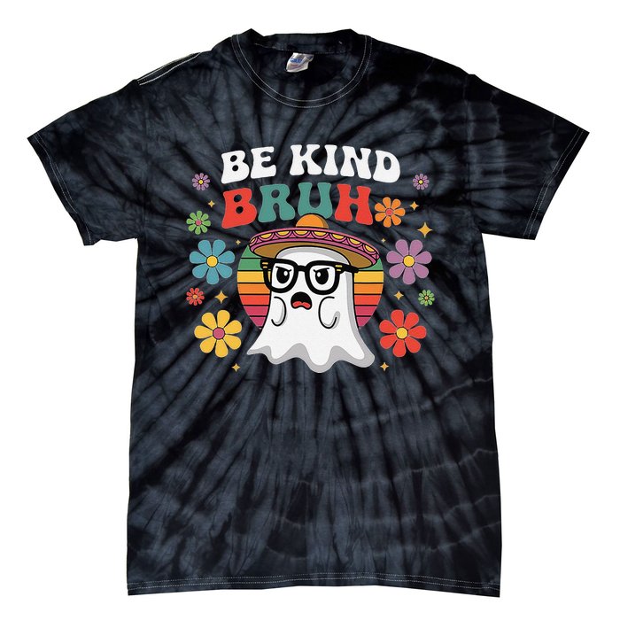 Be Kind Bruh Groovy Ghoul Unity Day Orange Women Halloween Tie-Dye T-Shirt