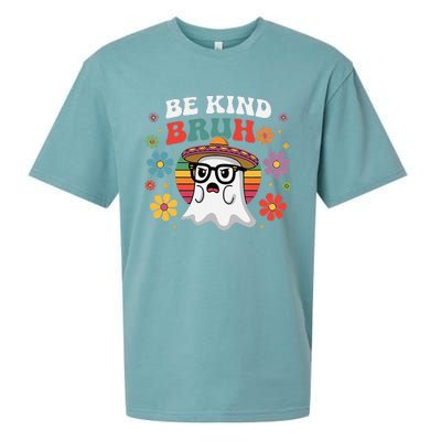 Be Kind Bruh Groovy Ghoul Unity Day Orange Women Halloween Sueded Cloud Jersey T-Shirt