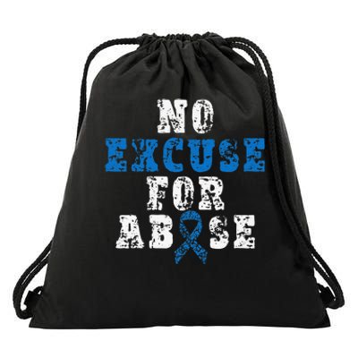 Be Kind Blue Sunflower Child Abuse Prevention Awareness Drawstring Bag