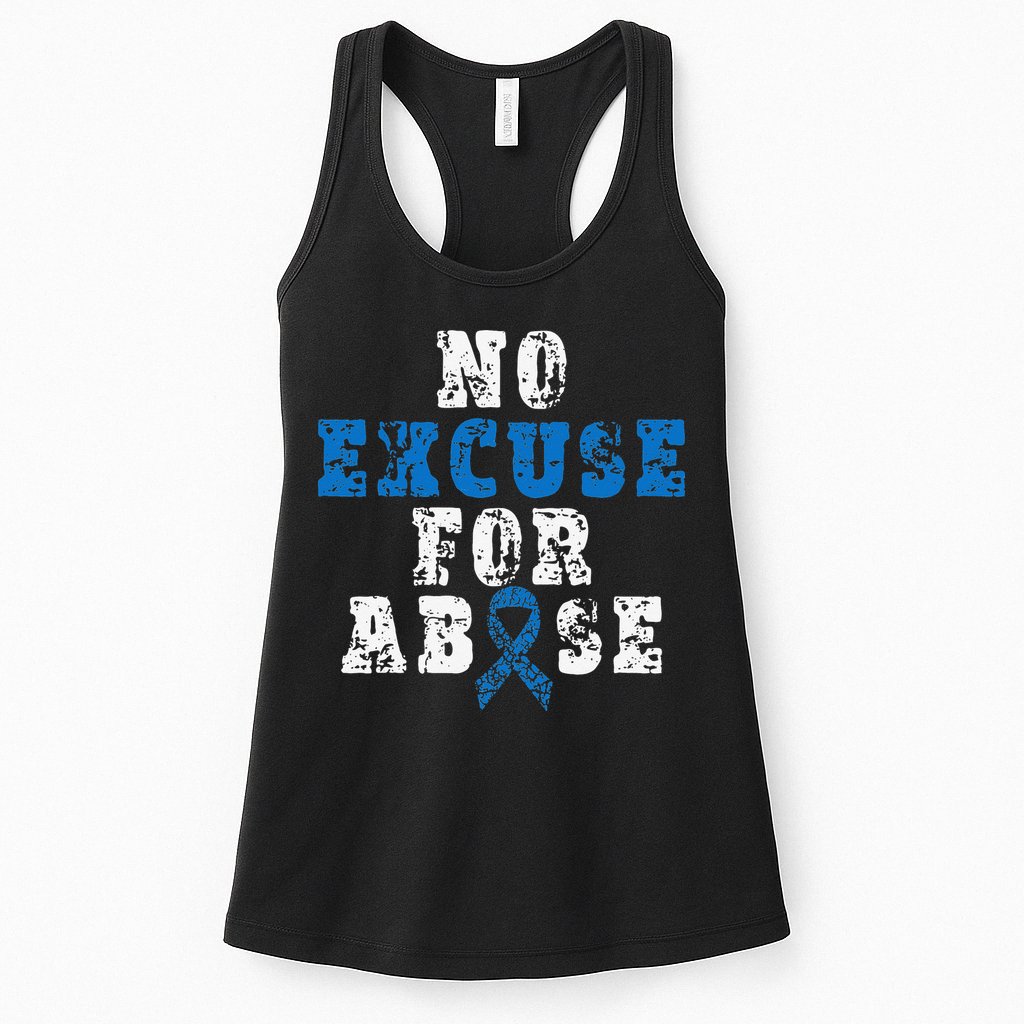 Be Kind Blue Sunflower Child Abuse Prevention Awareness Womens Tank Top