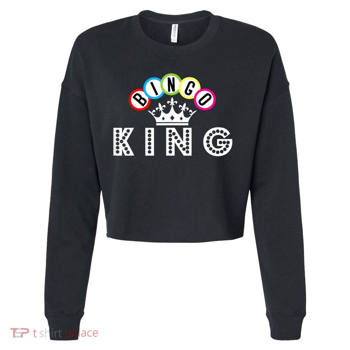 Bingo King Cropped Pullover Crew