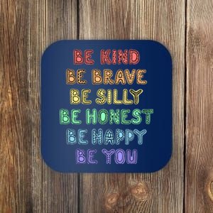 Be Kind Be Brave Be You Self Love Quote Coaster