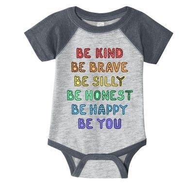 Be Kind Be Brave Be You Self Love Quote Infant Baby Jersey Bodysuit