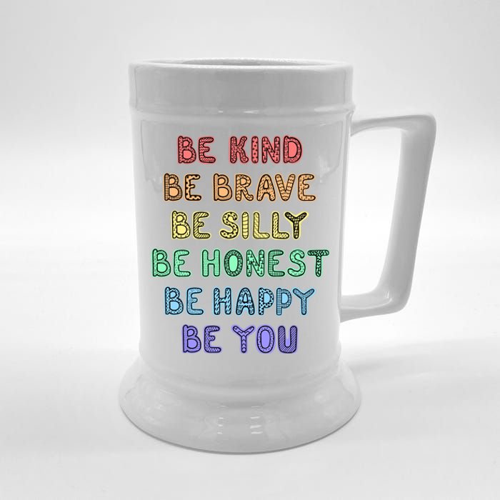 Be Kind Be Brave Be You Self Love Quote Beer Stein