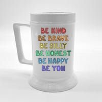 Be Kind Be Brave Be You Self Love Quote Beer Stein