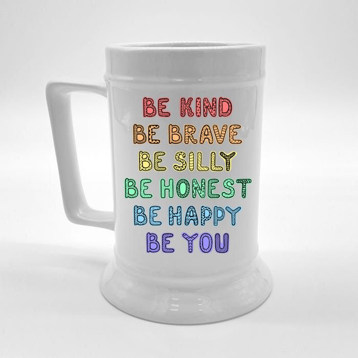 Be Kind Be Brave Be You Self Love Quote Beer Stein