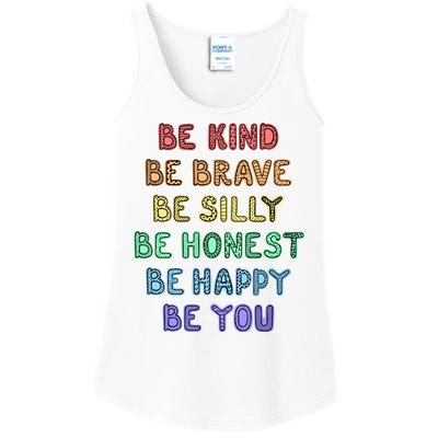 Be Kind Be Brave Be You Self Love Quote Ladies Essential Tank