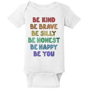 Be Kind Be Brave Be You Self Love Quote Baby Bodysuit