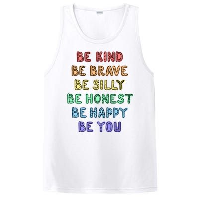 Be Kind Be Brave Be You Self Love Quote PosiCharge Competitor Tank