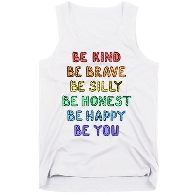 Be Kind Be Brave Be You Self Love Quote Tank Top