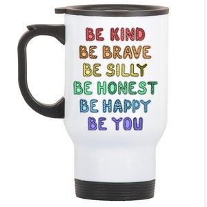 Be Kind Be Brave Be You Self Love Quote Stainless Steel Travel Mug