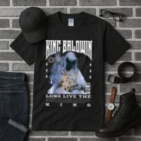Backprint King Baldwin Iv Tall T-Shirt