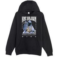 Backprint King Baldwin Iv Premium Pullover Hoodie