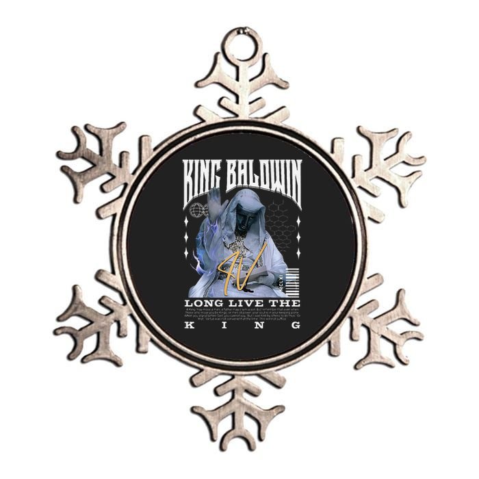 Backprint King Baldwin Iv Metallic Star Ornament