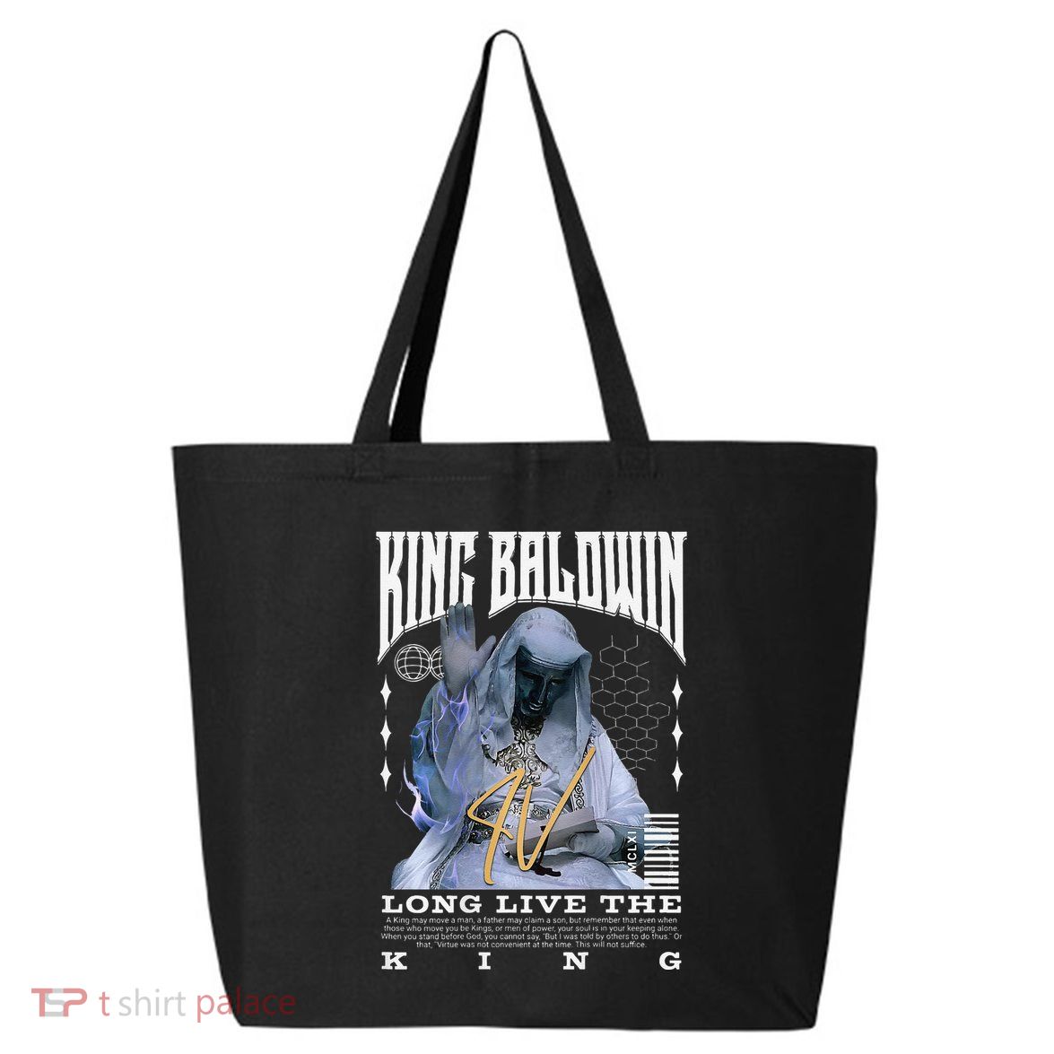 Backprint King Baldwin Iv 25L Jumbo Tote