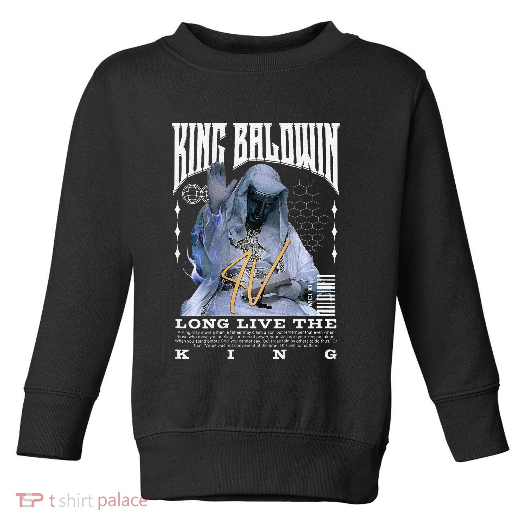 Backprint King Baldwin Iv Toddler Sweatshirt