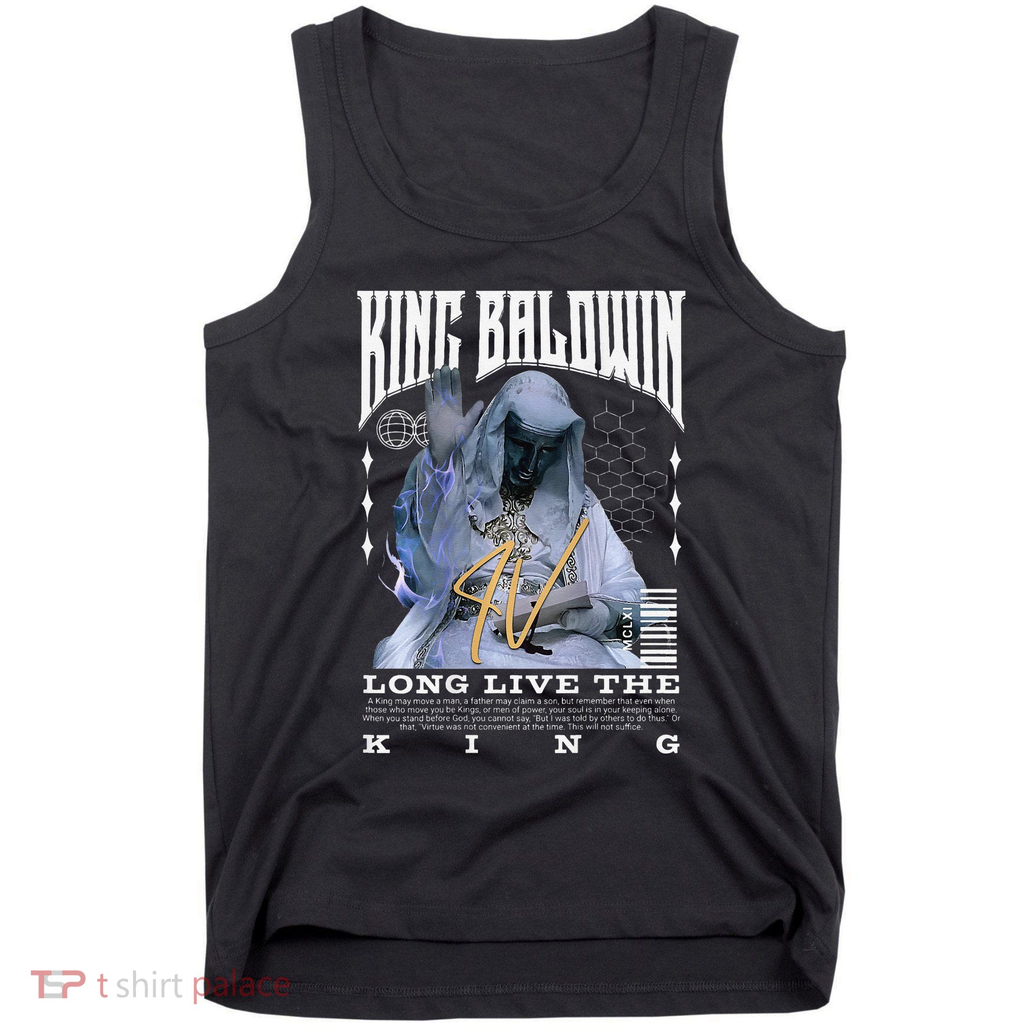 Backprint King Baldwin Iv Tank Top
