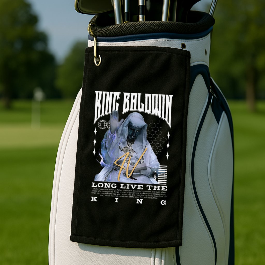Backprint King Baldwin Iv Golf Towel