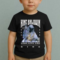 Backprint King Baldwin Iv Toddler T-Shirt