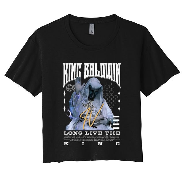 Backprint King Baldwin Iv Crop Top