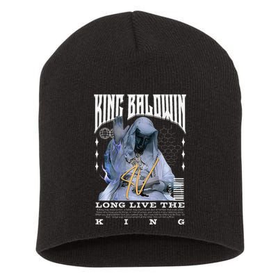 Backprint King Baldwin Iv Short Acrylic Beanie