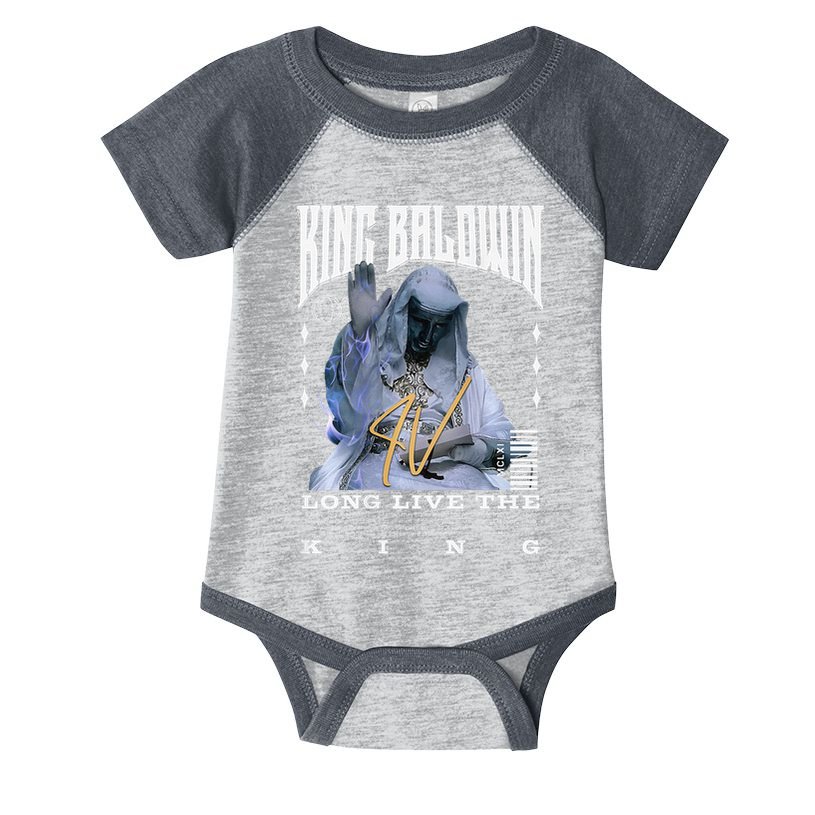 Backprint King Baldwin Iv Infant Baby Jersey Bodysuit