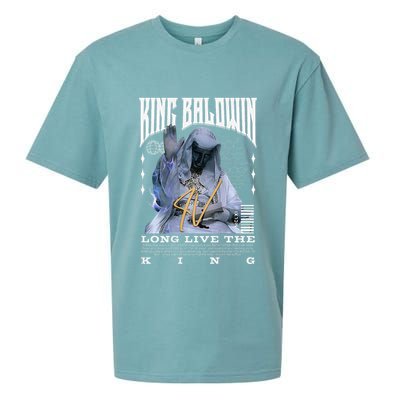 Backprint King Baldwin Iv Sueded Cloud Jersey T-Shirt