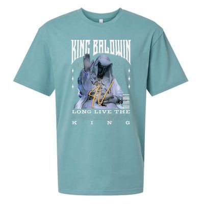 Backprint King Baldwin Iv Sueded Cloud Jersey T-Shirt