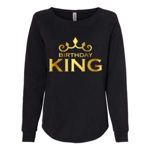 Birthday King Crown Funny Bday Squad Birthday Squad Party Womens California Wash Sweatshirt