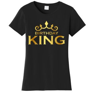 Birthday King Crown Funny Bday Squad Birthday Squad Party Women's T-Shirt