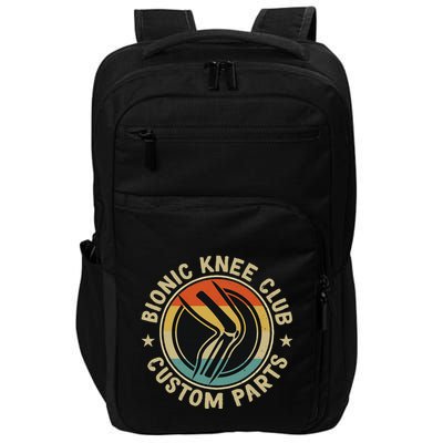 Bionic Knee Club Custom Parts Bones Funny Knee Replacement Impact Tech Backpack