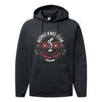 Bionic Knee Club Custom Parts Knee Replacement Performance Fleece Hoodie