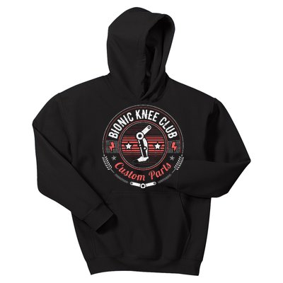 Bionic Knee Club Custom Parts Knee Replacement Kids Hoodie