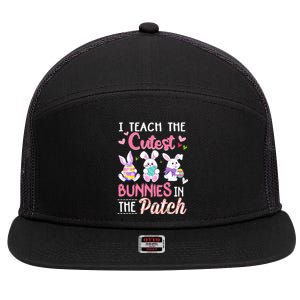 Be Kind Cute Teacher Outfits Kindness Leopard Rainbow 7 Panel Mesh Trucker Snapback Hat