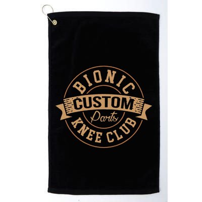 Bionic Knee Club Custom Parts Recover After Surgery Gag Golf Towel