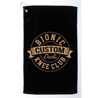 Bionic Knee Club Custom Parts Recover After Surgery Gag Golf Towel