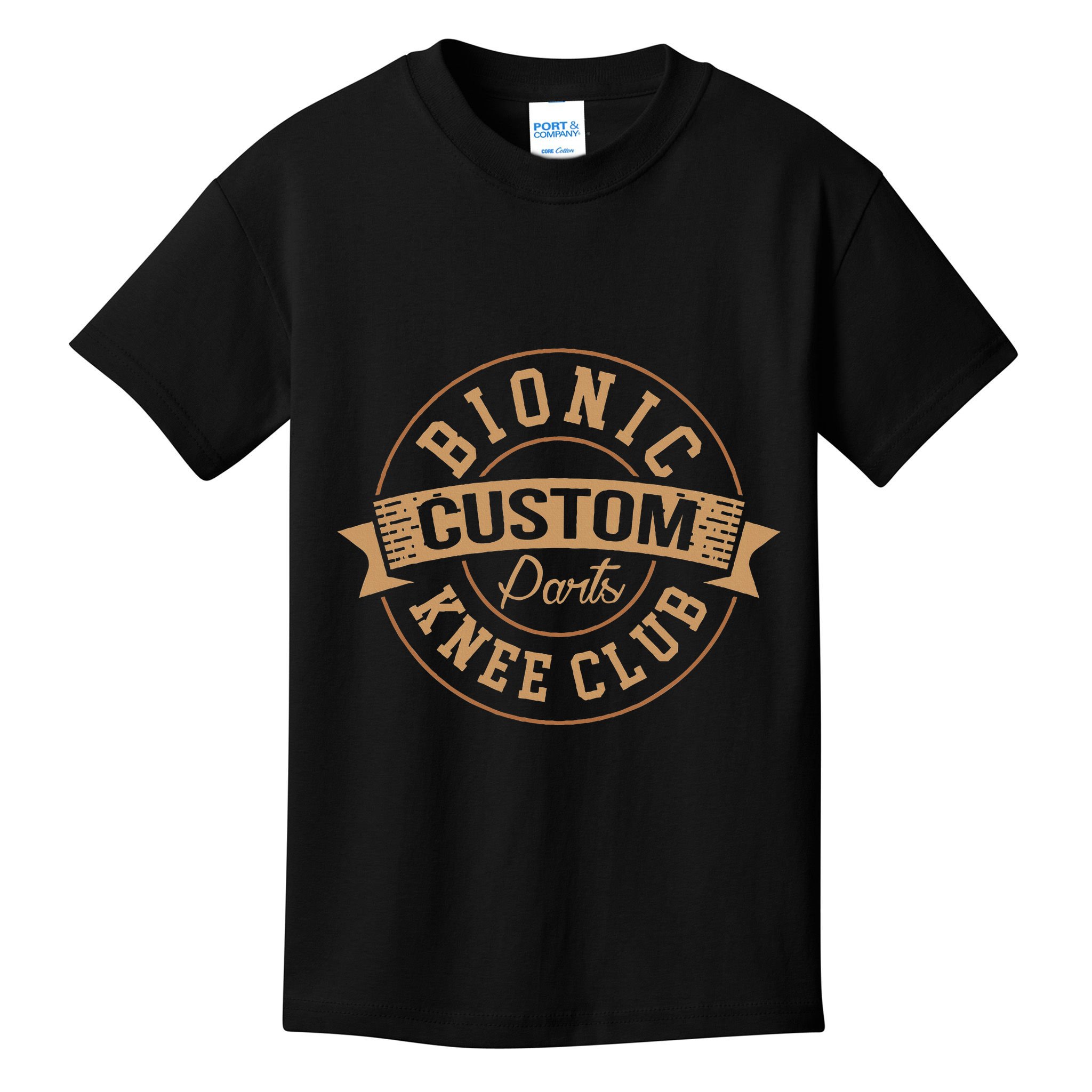 Bionic Knee Club Custom Parts Recover After Surgery Gag Kids T-Shirt