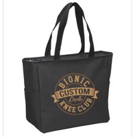 Bionic Knee Club Custom Parts Recover After Surgery Gag Zip Tote Bag